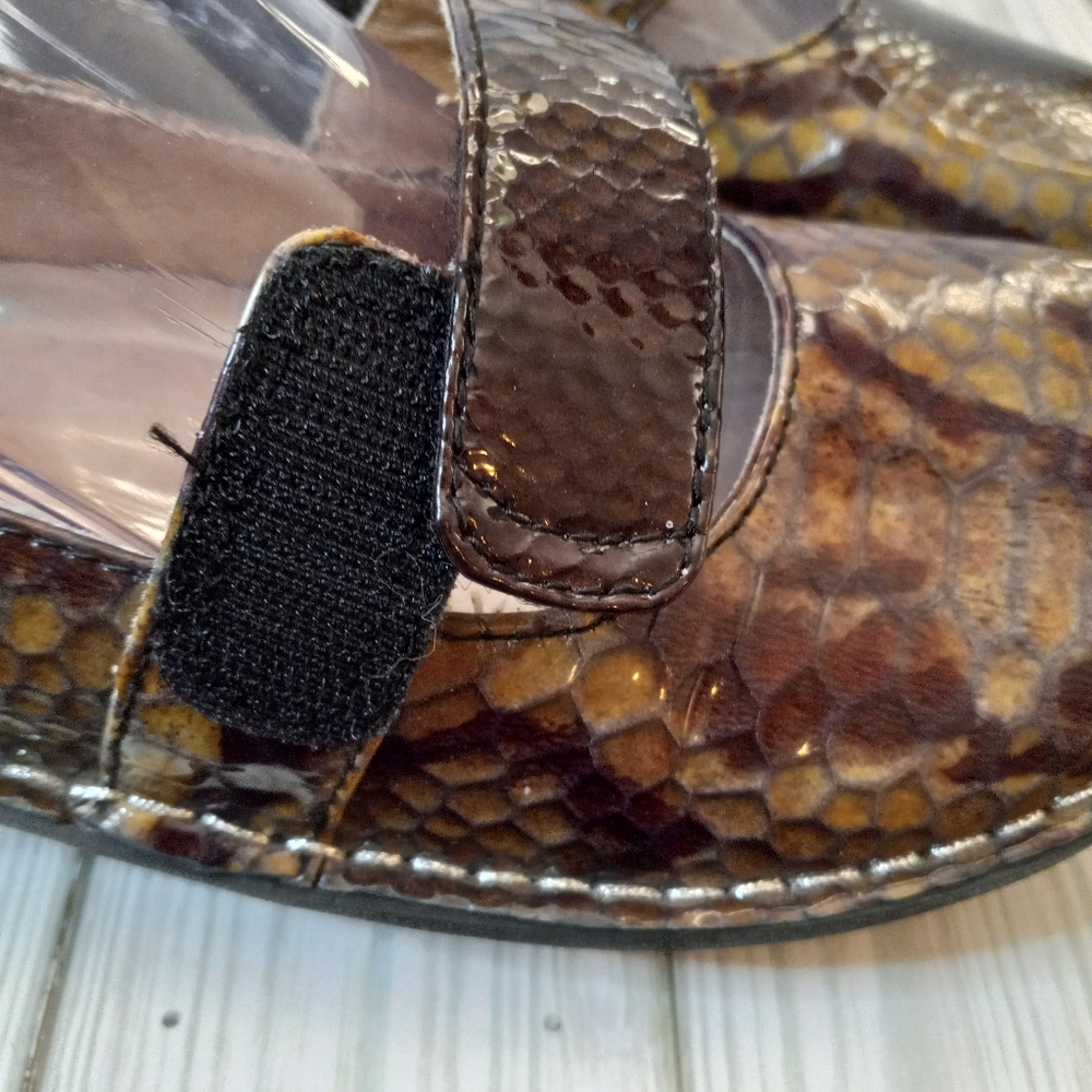 Alegria Snakeskin Print Patent Leather Mary Jane Shoes - Picture 8 of 11